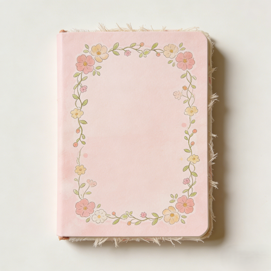 A6 Floral Illustration Journal for Creative Writing